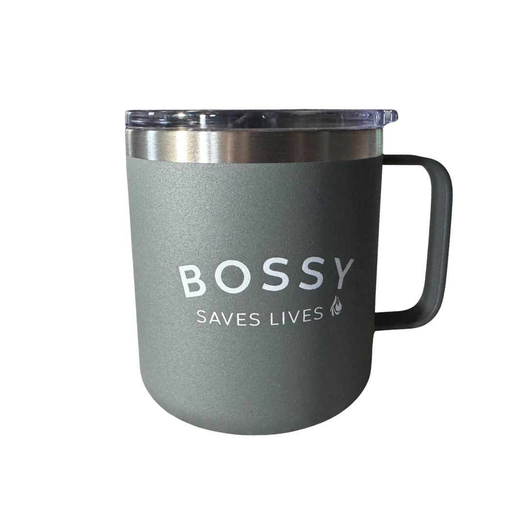 Bossy Saves Lives Stainless Mug