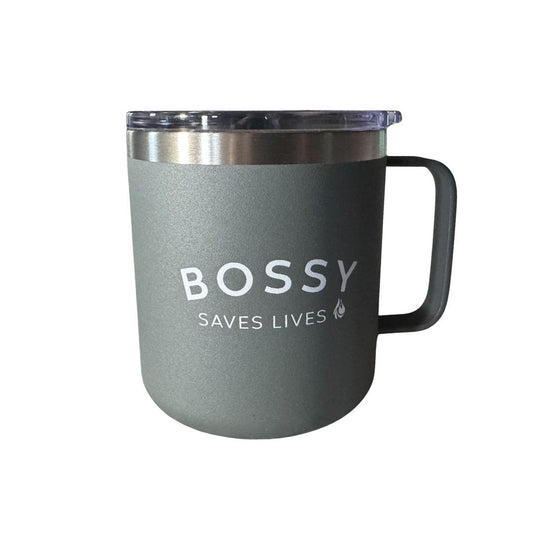 Bossy Saves Lives Stainless Mug